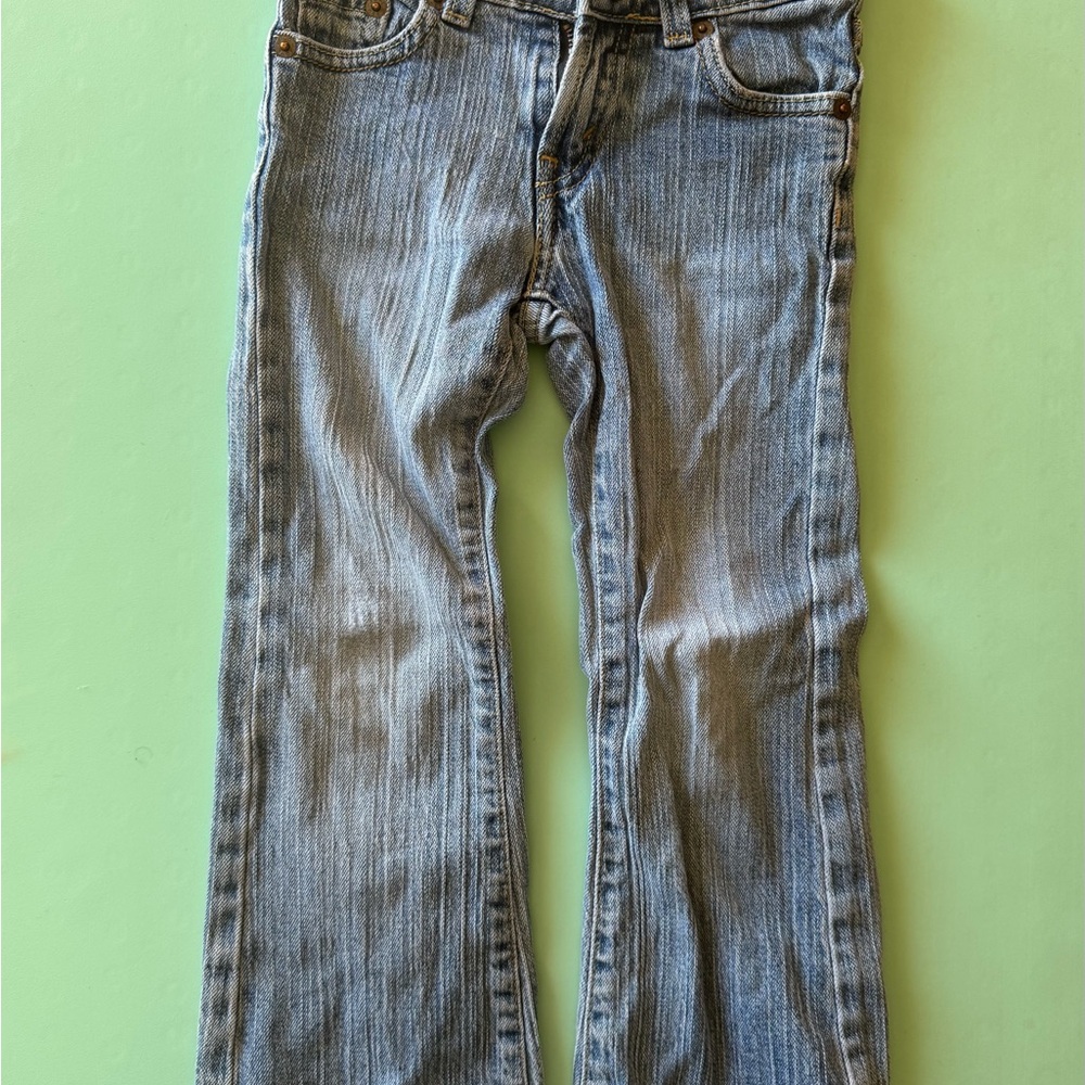 Levi Strauss Co. Girl's Stretch Flare  5 Pocket Jeans , 5 Reg. Adjustable Waist